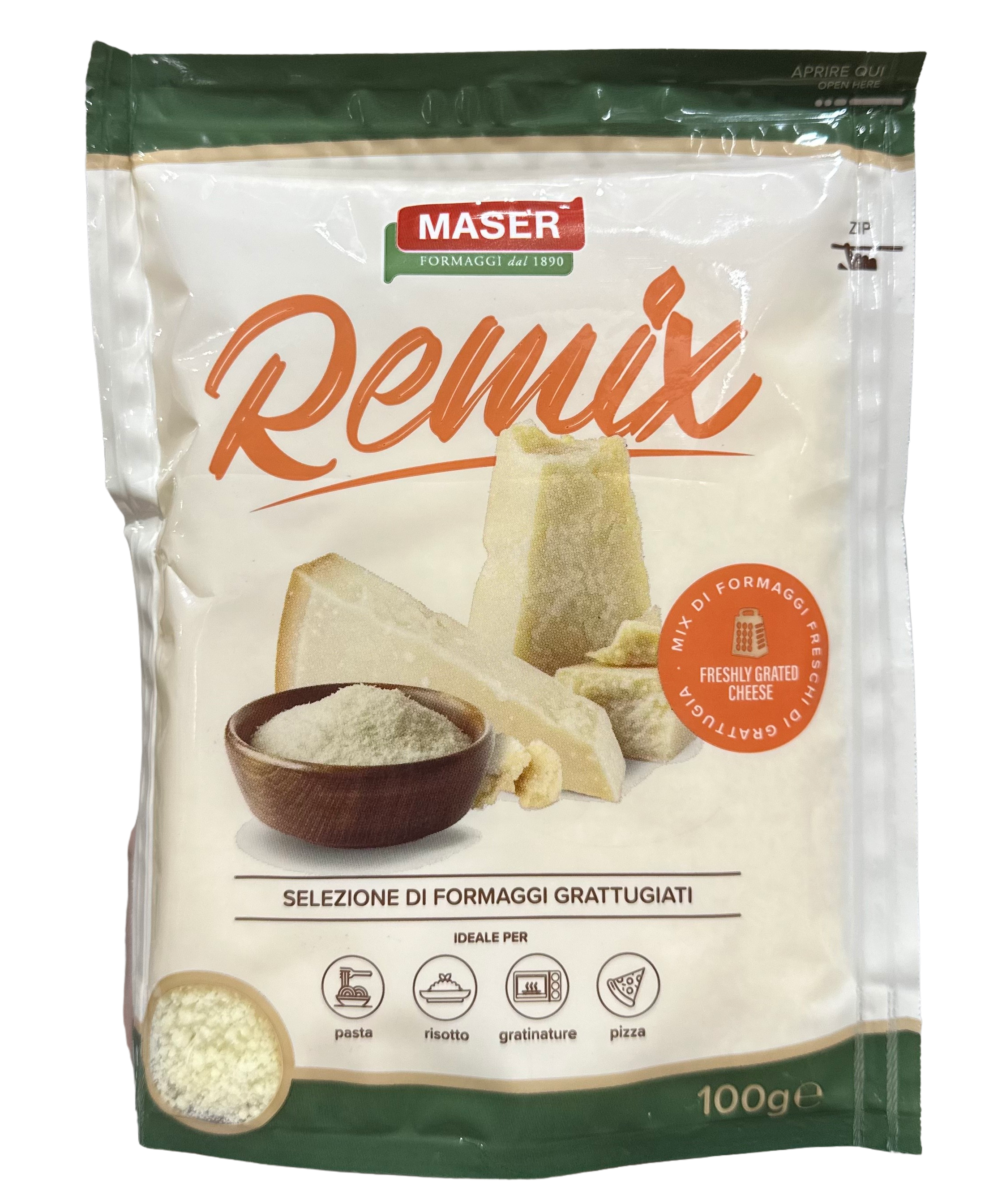 Тертий мікс Гратуджіато Maser Formaggi Італія 100гр в/у
