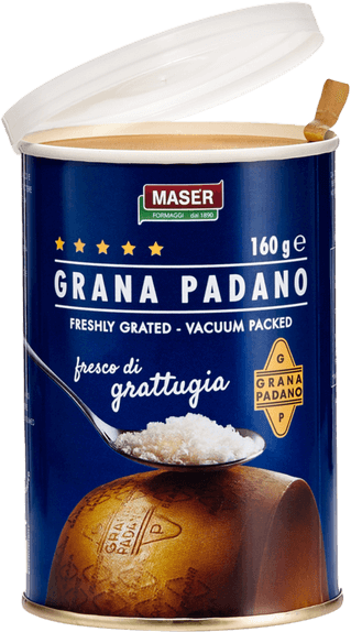 Тертий мікс Грана Падана Гратуджіато Maser Formaggi Італія 160 г банка