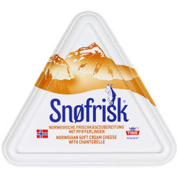 Крем-сир з лисичками (козине та коров'яче мололко) Snofrisk TINE Норвегія (10*125г)